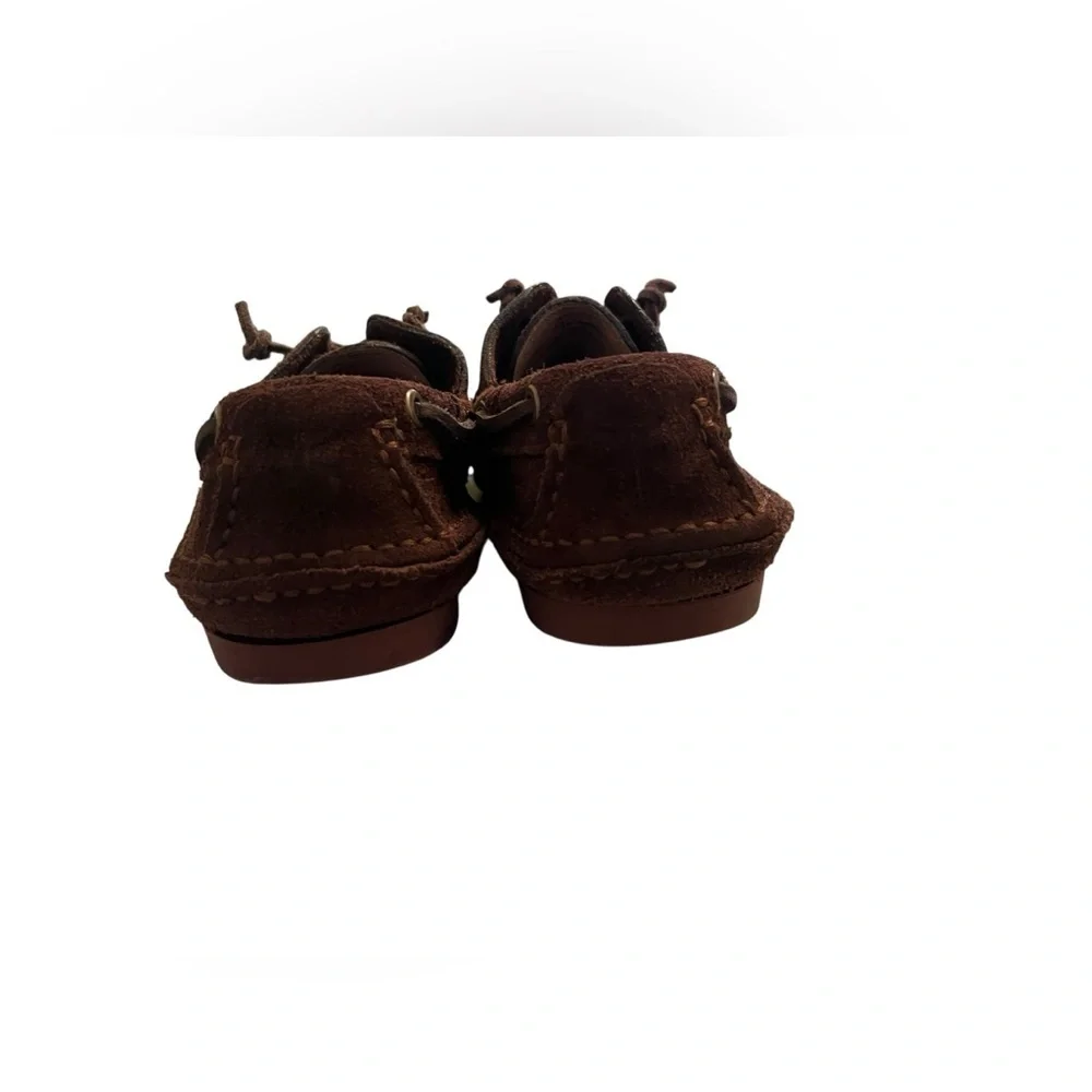 Frye Men's Mason Camp Moc Slip-on Shoes Brown Suede Boat Shoes Sz 10.5